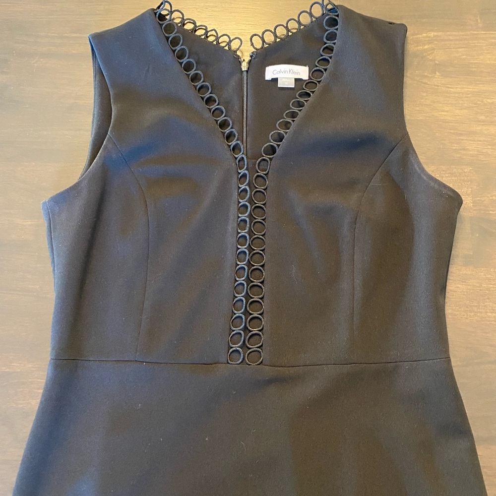 Calvin Klein Black Cocktail Dress. Size 10. - Picture 3 of 5